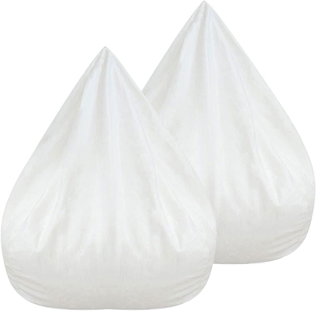 2PCS Pack Inner Liners for Bean Bag Chair, Bean Bag Inner Liner, Giant Inner Liners for Bean Bag Chairs, Easy Cleaning Cover Seat Lazy Sofa Bean Bag, Zipper Opening No Filler (80 x 90cm/31.5 x 35.4 in), 31.5 inches x 31.5 inches x 27.6 inches