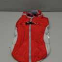 FUAMEY Dog Coat for Medium Dogs, Waterproof Dog Winter Jacket with Harness Built in Puppy Cold Weather Coats Reflective Pet Vest with Zipper Warm Fleece Dogs Snowsuit Windproof Red M (M(chest:21in))