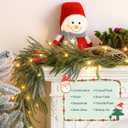 VIHOSE 6 FT Christmas Garland with Lights, Pre-Lit Artificial Christmas Garland, Flocked Surface with Red Berries Pine Cones for Mantels Stairs Railing Home Xmas Indoor Outdoor Decoration