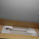 HAUSHOF Closet Shelves 4ft x 16in Wall Mounted 2-Pack, White Metal Wire Shelving for Laundry Room, Closet, Basement Organization and Storage