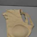 OEAK Womens Wireless Jelly Bra Plus Size Supportive Seamless Bras Full Coverage Push Up Comfortable No Underwire Tshirt Bras (X-Large, Nude)