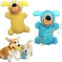 Squeaky Dog Toys, 2PCS Squeaky Dog Chew Toys Bear Plush Dog Toys to Keep Them Busy, Built-in a Squeaker Interactive Chew Toys for Small Animals Pet Dogs Puppy Teething