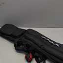 Pool Cue Case - 4x4 Padded Pool Cue Bag - Holds 4 Butts and 4 Shafts, Multiple Accessory Pockets (black-1)