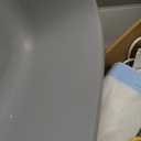 Open-Top Self Cleaning Litter Box, Automatic Cat Litter Box with APP Control, Dual Safety Sensors, Includes Trash Bags, Grey-White