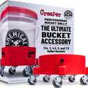 Chemical Guys ACC1001R Creeper Rolling Bucket Dolly for Car Washing, Detailing, Garage & More (Red)