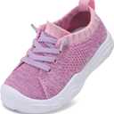 LeIsfIt Toddler Shoes Boys Girls Barefoot Shoes Kids Breathable Sneakers Tennis Shoes Slip on Shoes (C-purple), Size 7 Toddler