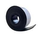 Solid Rubber Strips with Adhesive 1/8 (.125)" Thick X 2" Wide X 10'Long, Solid Rubber Sheet Rolls Self Adhesive for Anti-Slip, Anti-Vibration (2" X10'X1/8")