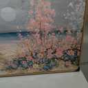 Coastal Pink Beach Canvas Art - Large 40x20 Inch Ocean Wall Decor