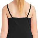 Dreammonkey Girls Full Sleeveless Camisole Tank Tops Kids Comfort Breathable Dance Tank Tops(Ages 2T-14Years) (Black)
