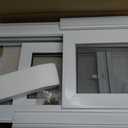 NOOTA Basement Window 32" x 16" Double Tempered Glass, Removable Flange, Vinyl Sliding WindowWhite