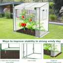 Mini Greenhouse, 47.2(L) x31.5(W) x47.2(H) Greenhouses for Outdoors and Indoor, Durable Green House Kit with Window, Thicken PE Cover, Clear Mini Portable Garden Plant Green House