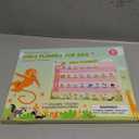 Euclidean Cube Weekly Planner for Kids - Magnetic Behavior Board Calendar with 237 Magnets, Storage Box, Easels, Hooks, Cord & Pen - Daily Routine and Chore Chart - Visual Schedule for Kids 3+ (Animal Theme)