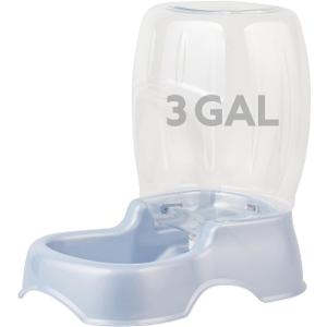 Petmate Pet Cafe Cat and Dog Water Dispenser - Water Bowl for Cats and Dogs, USA Made, 3 GAL, Pearl Ash Blue