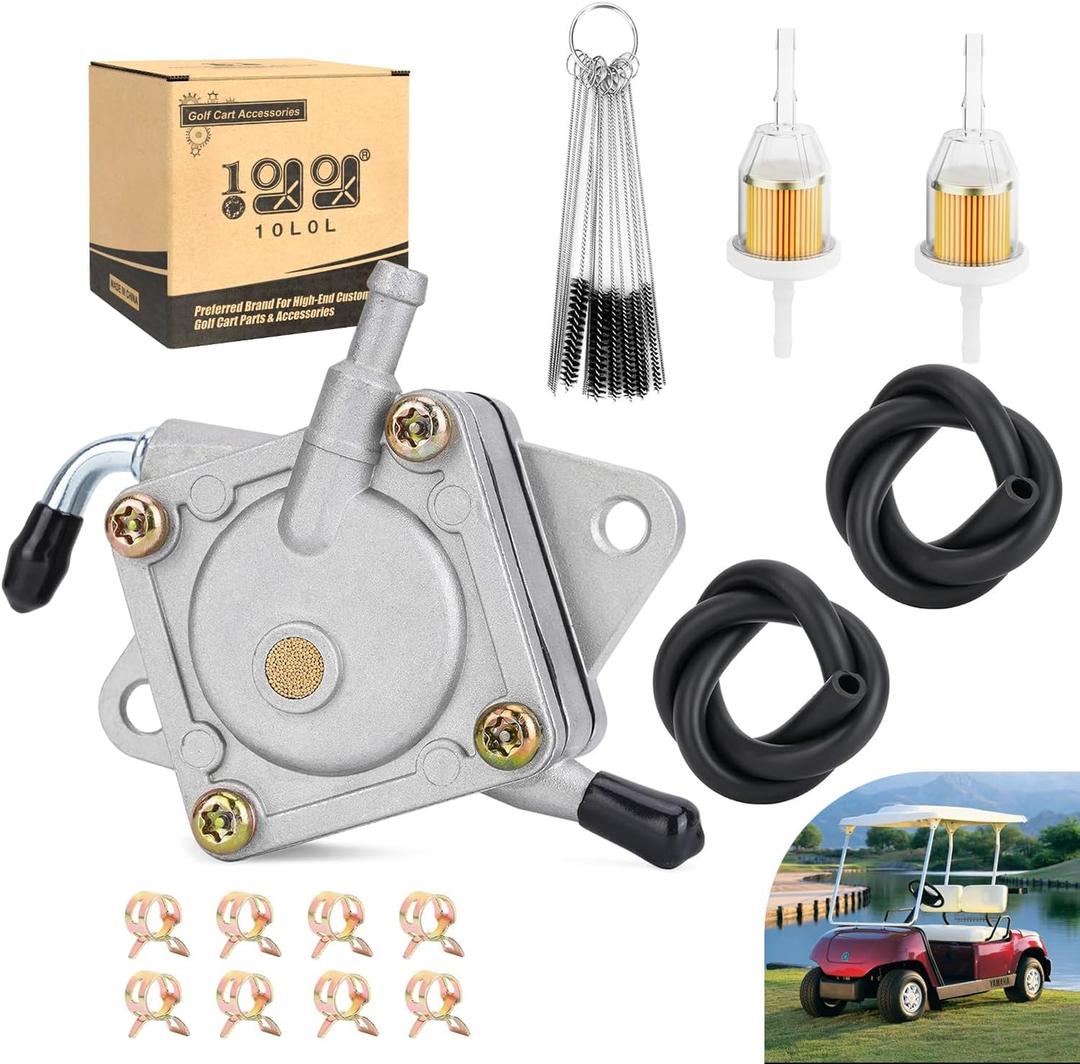 10L0L Golf Cart Fuel Pump Impulse Kit for Yamaha G8 G9 G14 G22 / DS/Precedent Gas Golf Cart with 290FE 350FE Kawasaki Engine, Replaces OEM 1014523, 1014524, JN6-F4410-00, JF2-24410-20