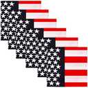SATINIOR 12 Pcs USA Flag Bandanas for Women Men American Flag Head Neck Bandanas Patriotic Supplies Gifts for Veteran