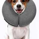 MIDOG Dog Cone Collar for Large Medium Dogs, MD-102D-AshGrey-S-2026a
