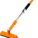 49.2" Snow Brush & Ice Scraper for Car Windshield, Upgraded Extendable Snow Brush with 360 Pivoting Brush Head and Foam Grip for Car Auto Truck SUV (Orange)