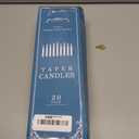 Howemon 20 Pack White Taper Candles 12 Inch Tall 3/4 Inch Thick Burn 10 Hours