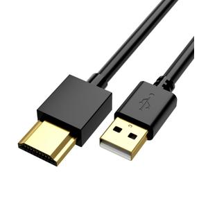 USB to HDMI Charger Cable Cord 3.3FT/1M USB to HDMI Adapter Cable for Mac iOS Windows 12/11/10/Vista/XP, HDTV, Satellite Box, Blu-Ray Player, etc