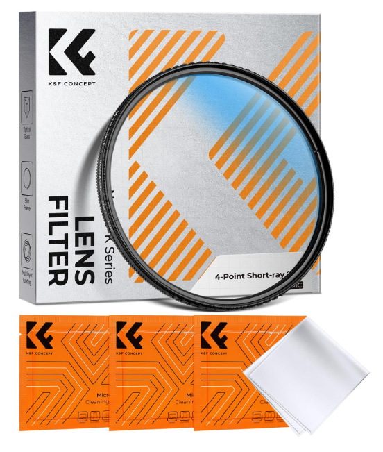 K&F CONCEPT 58mm Star Filter (Nano-K Series), 58MM