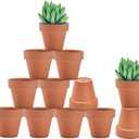 vensovo 2 Inch Small Mini Terracotta Pots - 12 Pack Terra Cotta Succulents Flowerpot with Drainage, Clay Ceramic Pottery Planter for Indoor/Outdoor Plants, Crafts, Wedding Favor