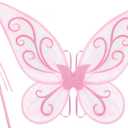 Fairy Wings Butterfly Costume for Girls Halloween Cosplay Dress Up Fairy Costume with Wand