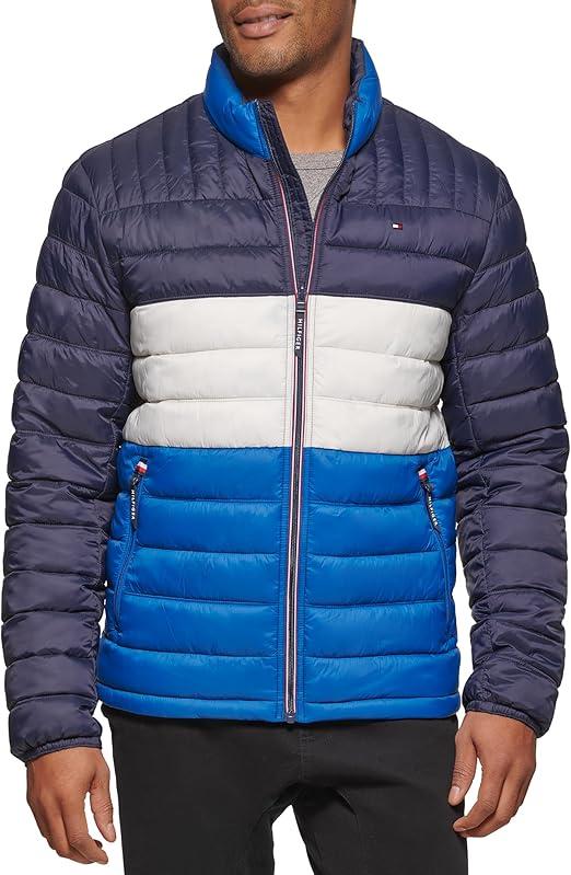 Tommy Hilfiger Men's Ultra Loft Lightweight Packable Puffer Jacket (Standard and Big & Tall) (L)