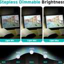 A4 LED Light Pad Tracing, Light Board for Diamond Painting, Ultra-Thin Copy Light Box, USB Powered with Adjustable Brightness Art Tracing Box for Drawing, Sketching