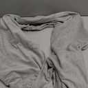 1 MIDDLE ONE C Shaped Pregnancy Pillowcase, Breathable Velour Replacement Cover with Zipper for Maternity Pillow, Cover Only (Grey)