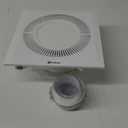 Hon&Guan Bathroom Exhaust Fan with Light, Quiet Square Bathroom Vent Fan with Adjustable LED Light 3000K/4500K/6500K, 110 CFM, 1.0 Sones, Exhaust Fan with Light for Home Bath Hotel