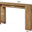 LITTLE TREE 70.9-Inch Console Table for Entryway, Hallway, and Living Room, 11.8" D x 70.9" W x 33.5" H