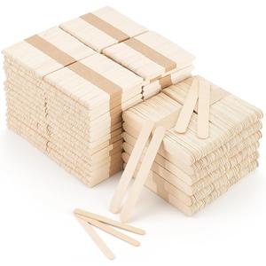 6'' & 4.5'' 2000 Pcs Popsicle Sticks Craft Sticks Bulk Wax Sticks for Hair Removal Splinter-Free Wooden Waxing Sticks Large Wax Applicator Sticks Wax Stick for Body and Face, Craft Sticks
