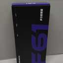 EWEADN F61 60% Gaming Keyboard Wired, RGB Backlit Membrane Gaming Keyboard with PBT Keycaps, Compact Design, Lanyard Wired Keyboard for Mac/Win-Black