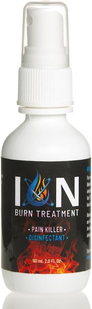 Ion Spray for Burns - Fast-Acting Topical Support for Skin, Scar Prevention - Mild & Severe Sunburn Care - Natural & Safe - 60ml