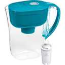 Brita Metro Water Filter Pitcher with SmartLight Change Indicator, BPA-Free, Replaces 1,800 Plastic Water Bottles a Year, Lasts Two Months, Includes 1 Filter, Small - 6-Cup Capacity, Turquoise