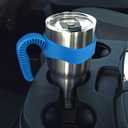 Hyturtle 2Pcs Stylish and Functional Purple Tumbler Handle For 30oz YETI Tumbler - Secure Grip, Lightweight, Dishwasher Safe - Ideal for Travel and Outdoor Activities - BPA Free, Blue