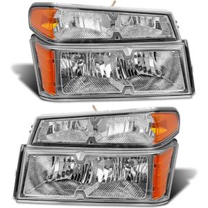 2004 2005 2006 2007 2008 2009 2010 2011 2012 Chevy Colorado Headlight Assembly for 04-12 Chevy Colorado/GMC Canyon / 2006-2008 ISUZU I-Series Headlamp Replacement PairNo bulb included (A-Chrome Housing / Amber Reflector / Clear Lens) 2004 2005 2006 2007 2008 2009 2010 2011 2012 Chevy Colorado Headlight Assembly for 04-12 Chevy Colorado/GMC Canyon / 2006-2008 ISUZU I-Series Headlamp Replacement PairNo bulb included (A-Chrome Housing / Amber Reflector / Clear Lens)