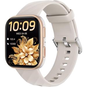 MorePro Health Fitness Tracker with 24/7 Heart Rate/Blood Pressure Monitor, Blood Oxy-gen/Sleep Tracking, 120+ Sports Activity Tracker, Smart Watch (Make/Answer Call) with Step Counter for Women Men