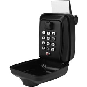 Secure Key Storage Solution - Lock Box Protects Your Keys, Fits Car Windows, Ideal for Ride Share, Turo, GetAround (Black)