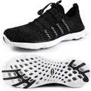 DLGJPA Men's Lightweight Quick Drying Aqua Water Shoes Athletic Sport Walking Shoes Black 39