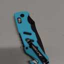 FLISSA Folding Pocket Knife with Clip, Glass Breaker and Seatbelt Cutter, Survival Knife for Emergency Rescue Situations, EDC Knife for Tactical, Hunting, Camping, Outdoor, Unique Gifts for Dad, Father-Blue