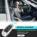 X AUTOHAUX TQ8-FOB-4F27 433MHz Replacement Keyless Entry Remote Smart Key Fob for Hyundai Santa Fe 2021 2022 2023 2024 No.95440-S1670 5 Buttons