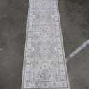 2x6 Hallway Washable Runner Rug : Vintage Soft Kitchen Laundry Runner with Non Slip Backing Farmhouse Entryway Living Room Floor Mat Stain Resistant Carpet for Bedroom Bathroom Distressed Beside Rug