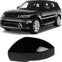 Moonlinks Compatible Range Rover/Sport/LR4/Discovery Side Mirror Cover Replacement 2013-2020, Glossy Black Left Driver Side Clip-on Mirror Cap WITH Turn Signal, Replace for LR035092