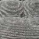 MAXYOYO Accent Chair with Ottoman Adjustable Backrest, Tufted Living Room Chair Upholstered Lounge Chair with Footrest Set, Modern Chair Cozy Reclining Chair for Reading Room, Dark Grey (Large)