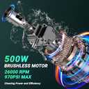 Cordless Pressure Washer for Makita 18V Battery 700 PSI Portable Handheld Power Washer with 6-in-1 Nozzle Foam Cannon for Car Floor Fence Wall Cleaning (Battery Not Included)