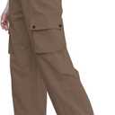 Cromoncent Cargo Pants Girls & Women Parachute Pants Y2K Baggy Rave Clothes Waterproof with Pockets