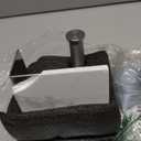 Brushed Nickel Toilet Paper Holder with Shelf, 304 Stainless Steel Screw Wall Mounted, Marble Tissue Roll Holder with Storage