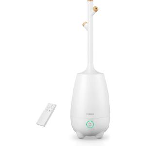 Humidifiers for Bedroom Large Room Home, 5L Quiet Cool Mist Top Fill Humidifier with Essential Oil Diffuser, Remote Control, Smart Humidistat, Sleep Mode, for Baby, Plants, Office, Nursery