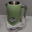 SUSTEAS Electric Kettle - 57oz Hot Tea Water Boiler with Thermometer, 1500W Fast Heating Stainless Steel Pot, Cordless LED Indicator, Auto Shut-Off & Boil Dry Protection, Retro Green